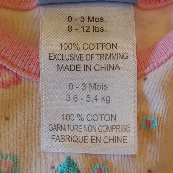 ✨4/$20 Just Born White Onesie With Pink Elephant - Picture 6 of 7